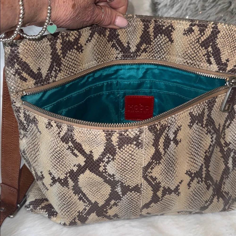 HOBO Snake Print Crossbody Bag - Picture 4 of 8